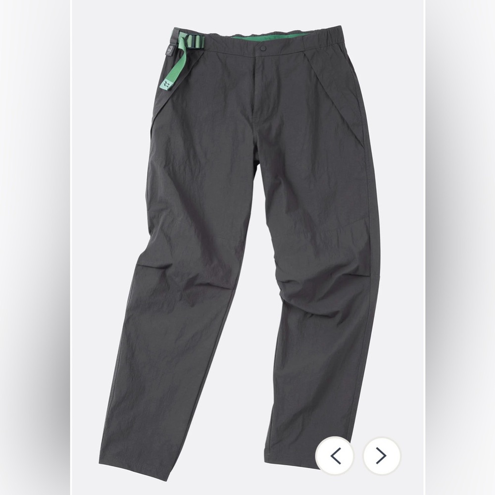 Rab Women's Rowtor Lightweight Outdoor Hiking Camping Utility Pants medium gray